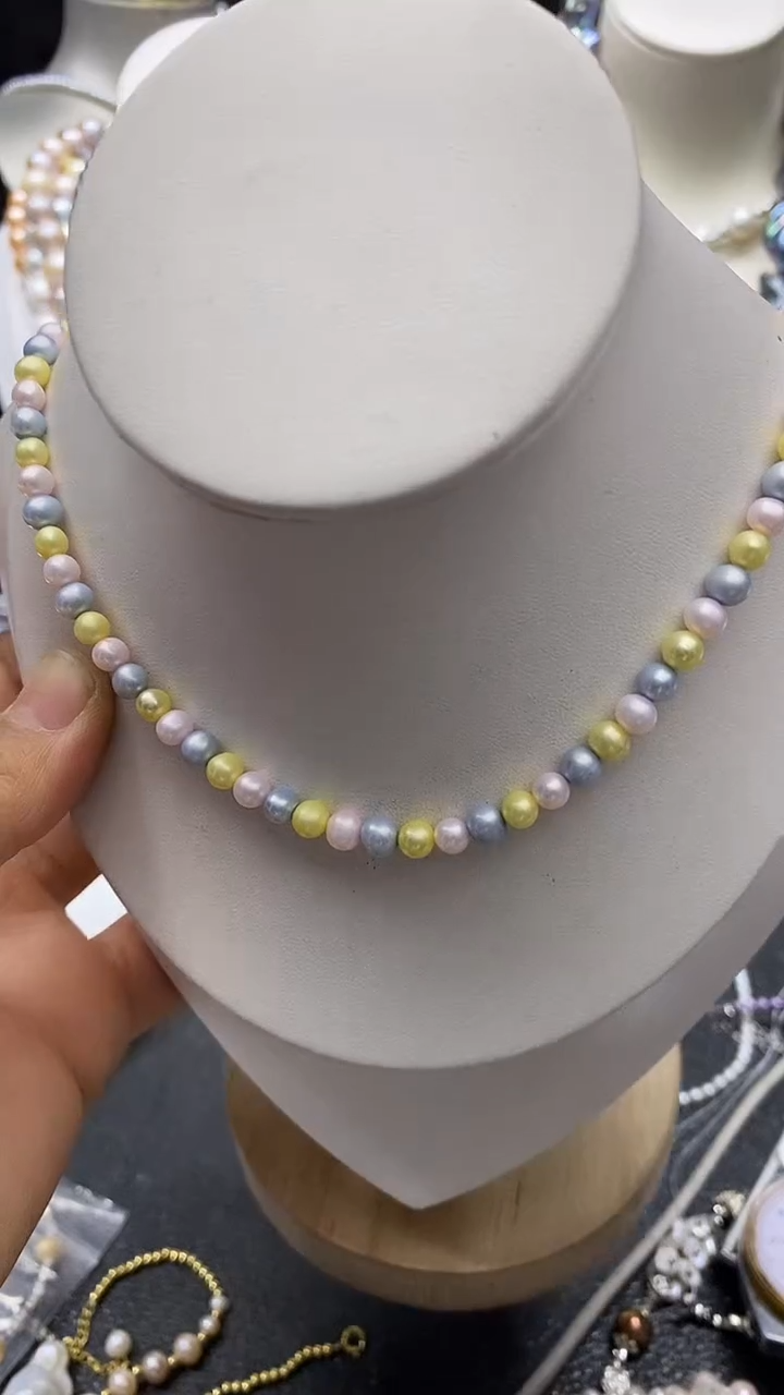 颈饰未镶嵌淡水珍珠多人