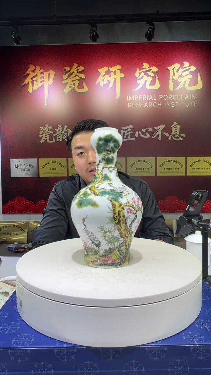 瓶景德镇陶瓷手工手绘O16