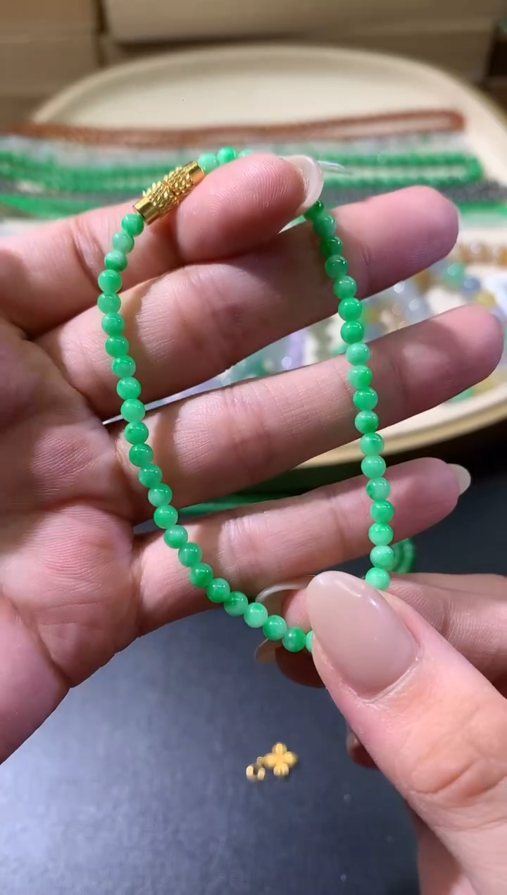 未镶嵌手串翡翠A90|2800