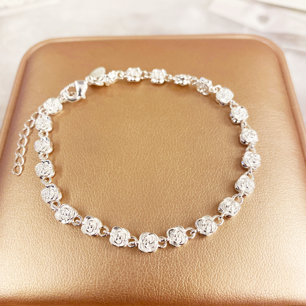   编号77 轻奢玫瑰花手链甜美 （无礼盒）