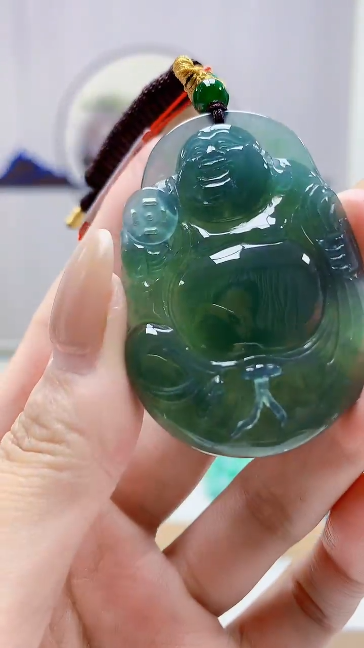 未镶嵌定制翡翠4852MM-毛货挂件46