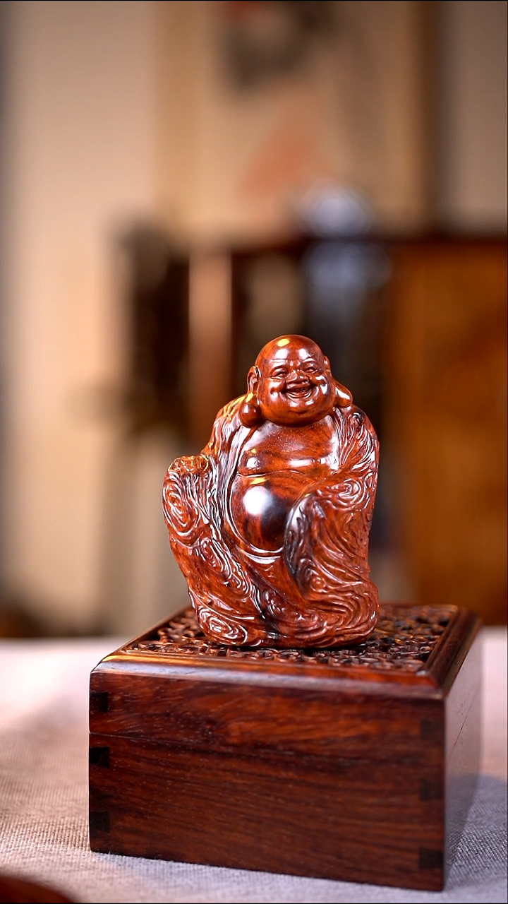 檀香紫檀（小叶紫檀）弥勒中号