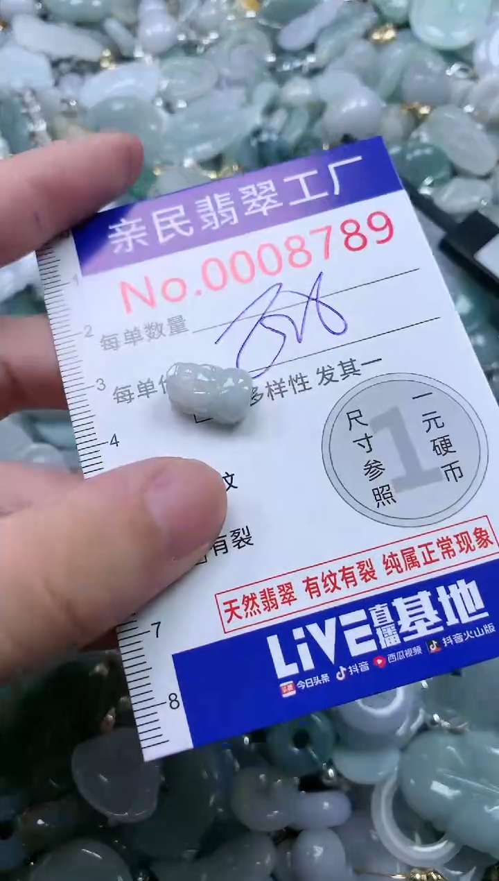 翡翠未镶嵌吊坠(不含链)8789