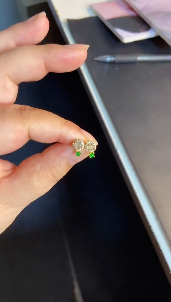 吊坠(不含链)银S925镶嵌翡翠1