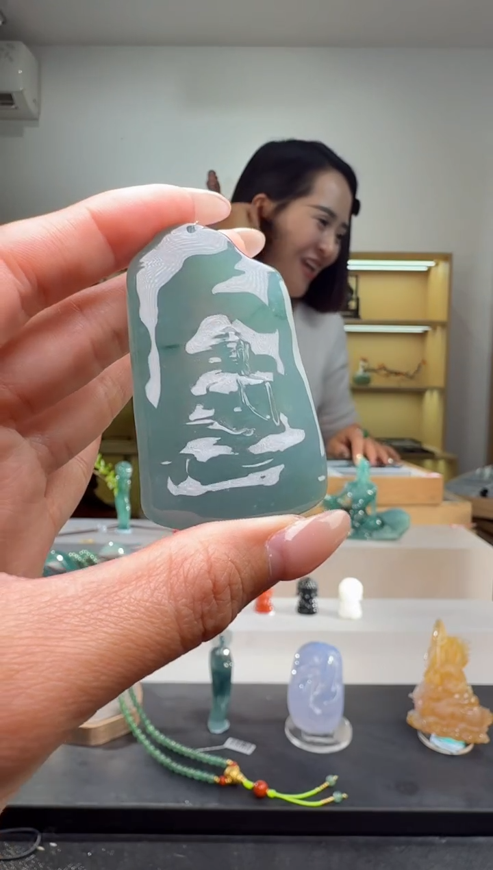 吊坠(不含链)未镶嵌翡翠悟道