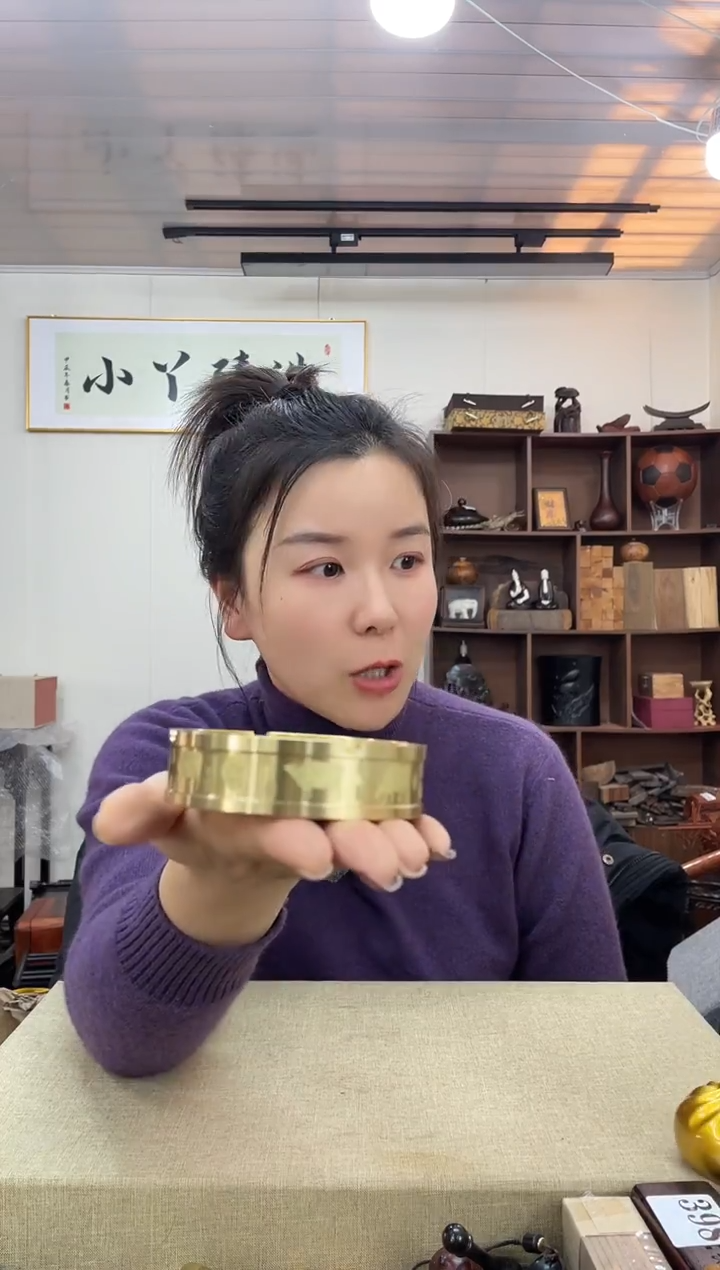 乌木类464筒烟灰缸摆件木木木