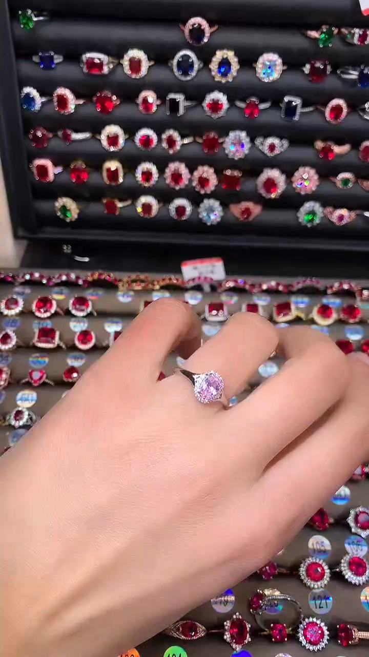 【闪购商品】蓝宝石戒指银S925镶嵌1