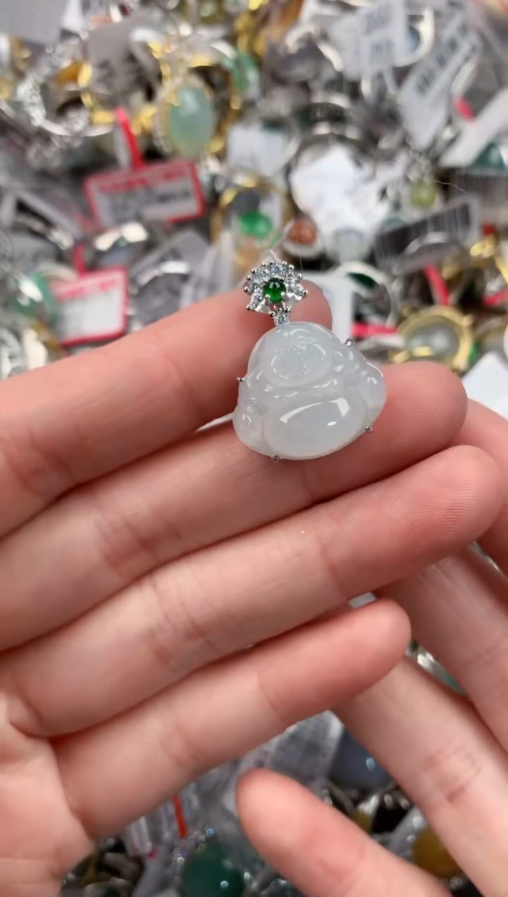 银S925镶嵌戒指翡翠333       6