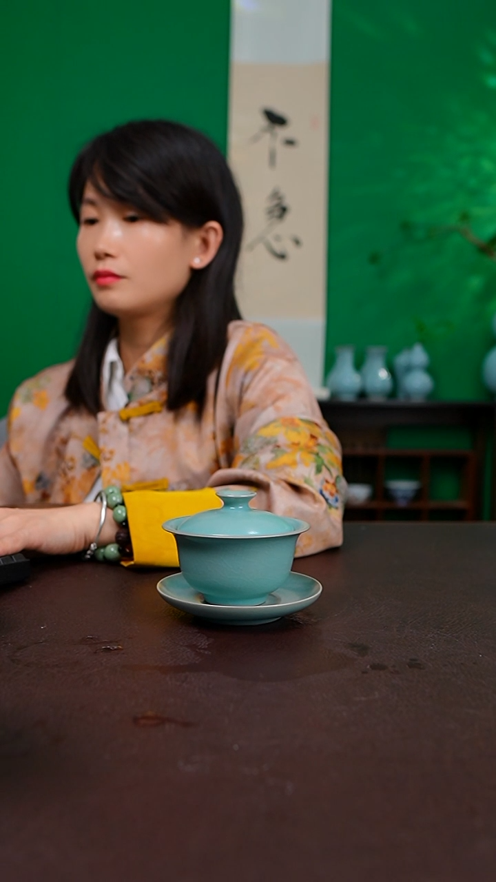 仿古九支钉小元宝盖碗不完美