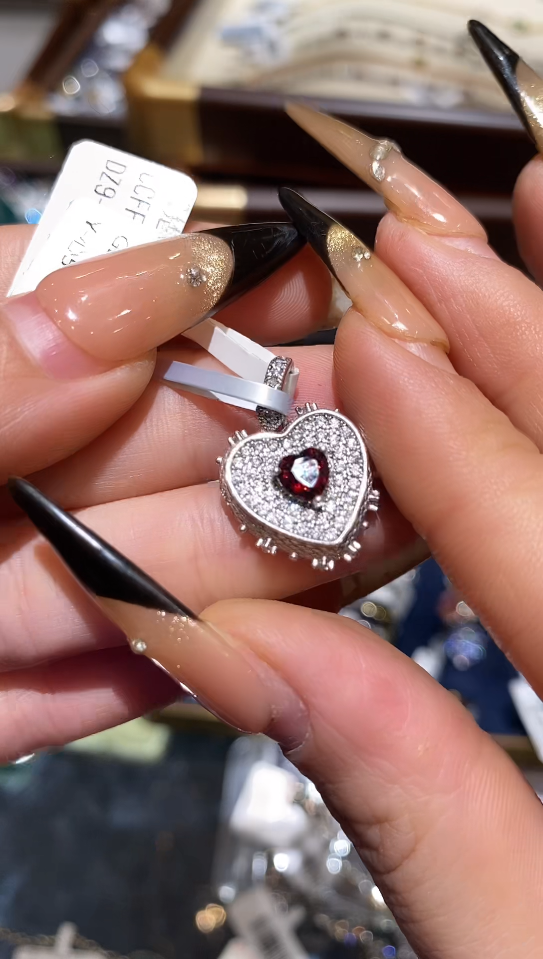 吊坠(不含链)银S925镶嵌石榴石楚楚珠宝中古甄选不退换