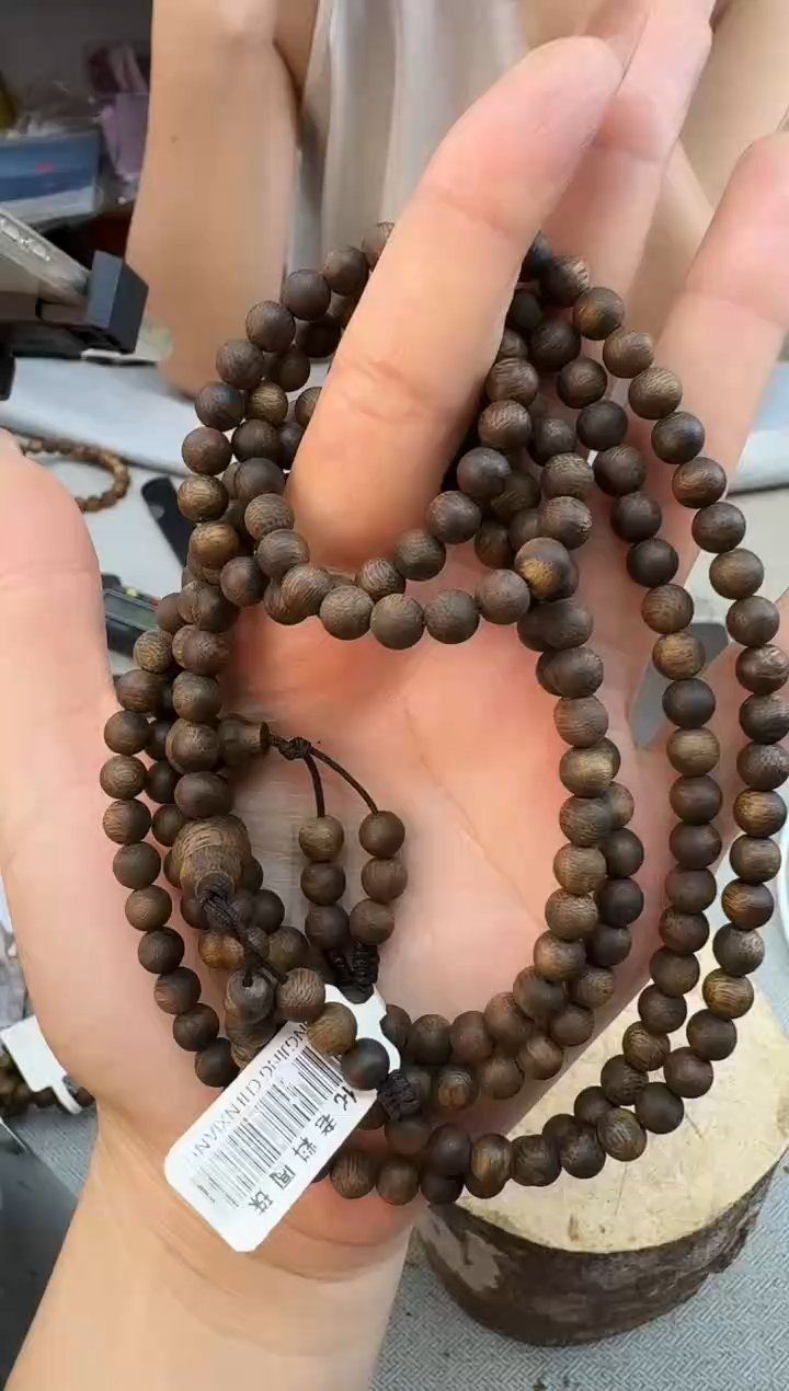 沉香手串0620白奇沉水圆珠多圈多样性发一