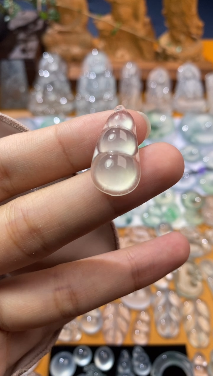 【闪购商品】定制翡翠未镶嵌福豆24.7*12.7*5.7