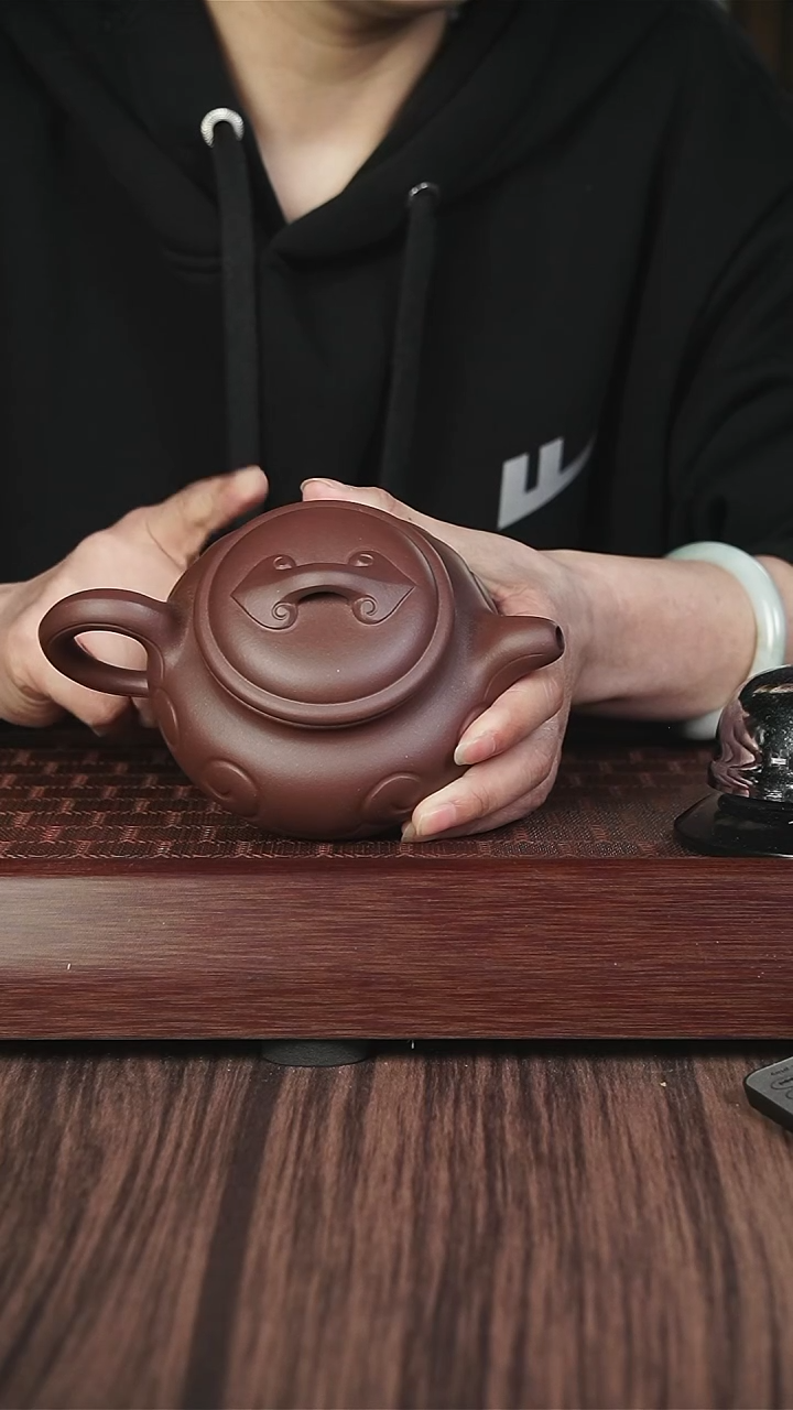 【闪购商品】紫砂茶壶ym  底槽清  如意仿古