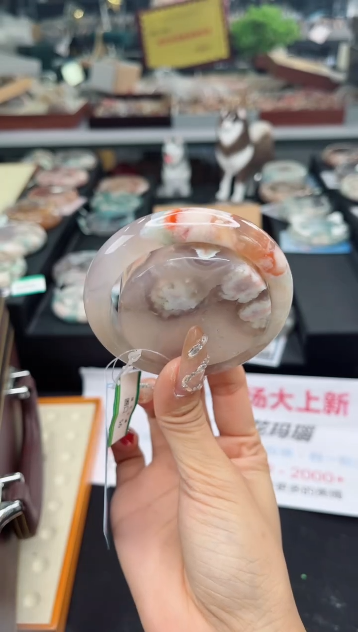 【闪购商品】石英质玉手镯未镶嵌56圈口（赠品镯心）S9362505