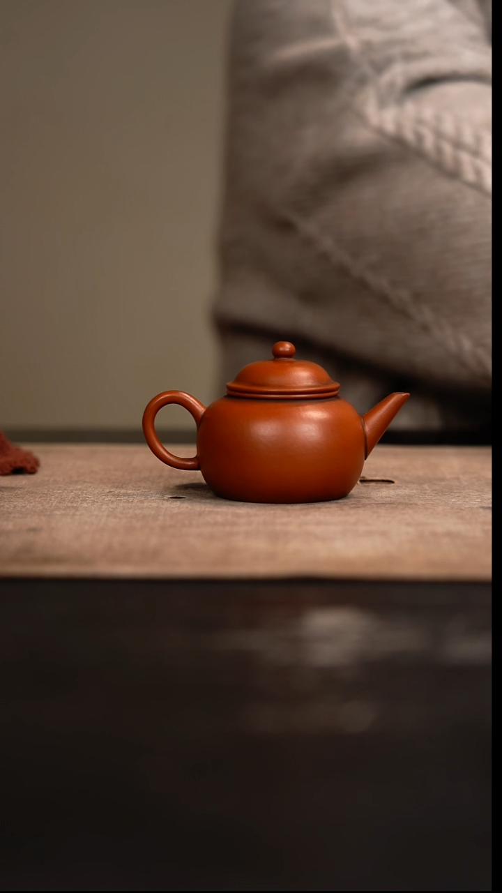 【闪购商品】紫砂茶壶水平壶朱泥