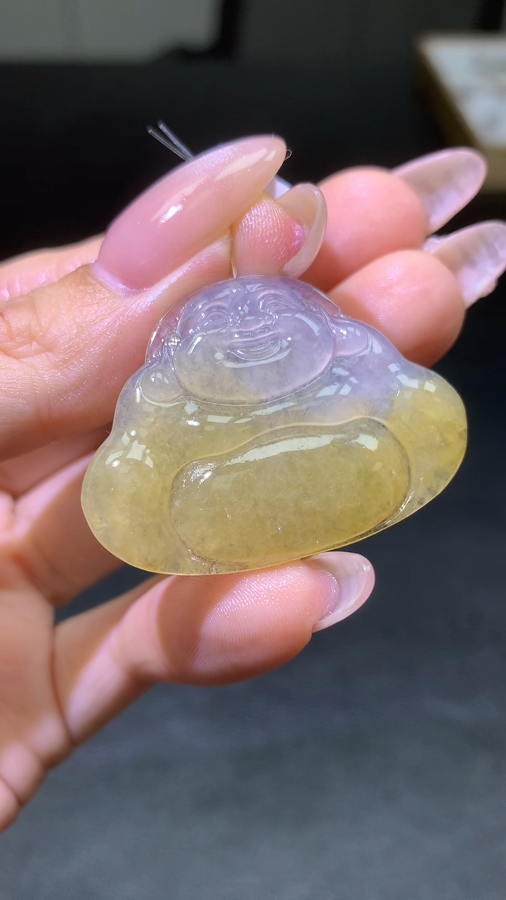 【闪购商品】定制翡翠未镶嵌003ee-毛货佛公送金扣18