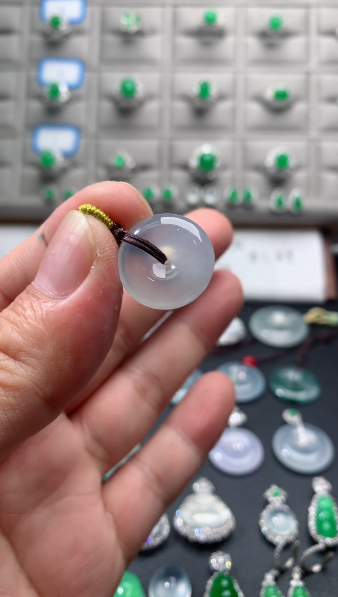 裸石翡翠天然缅甸平安扣