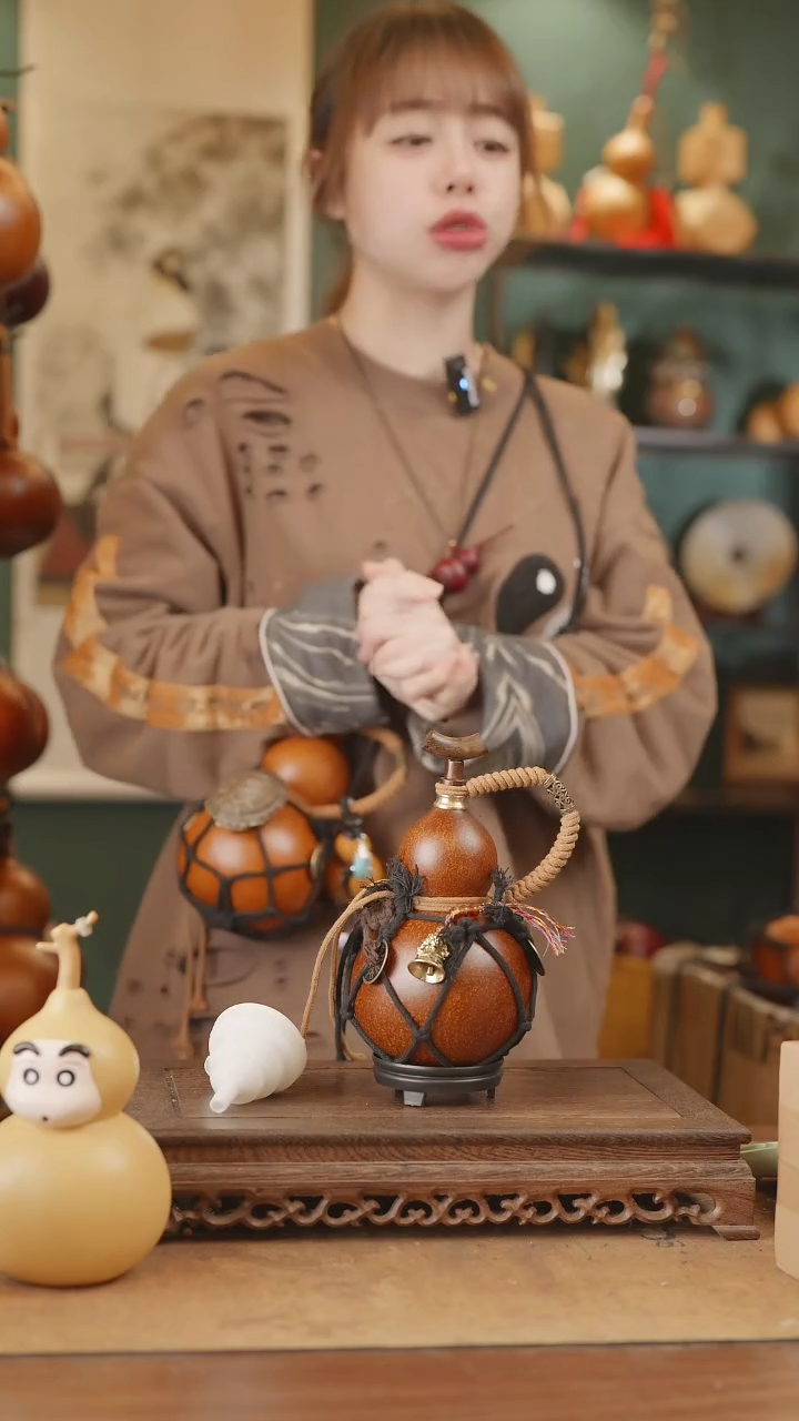 【闪购商品】7号精品天然大漆工艺防渗内胆酒葫芦~