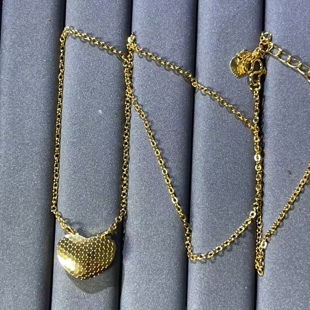 宝阁甄选黄爱心吊坠302