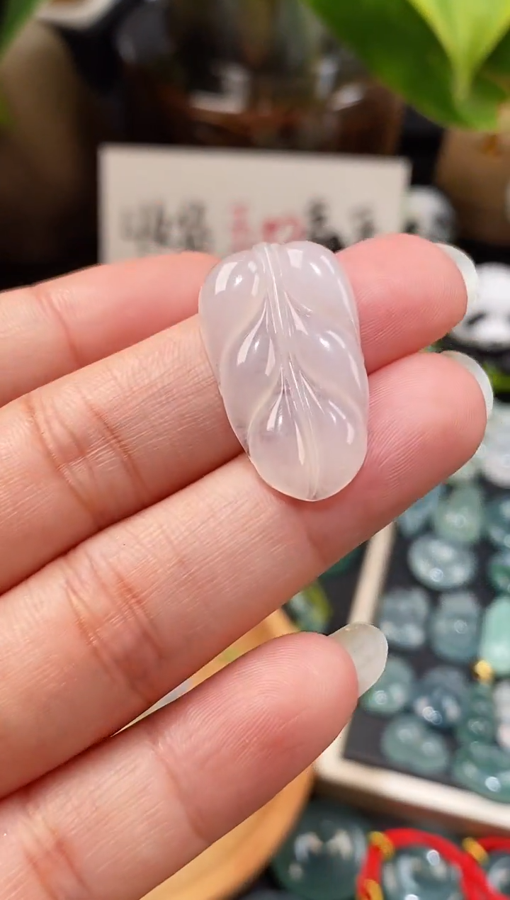 散珠翡翠叶子裸石