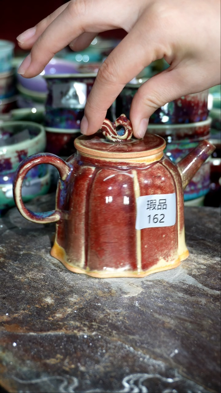 摆件精品窑变钧瓷茶器