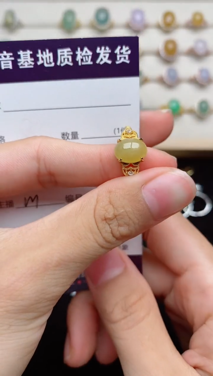 银S925镶嵌戒指翡翠.....