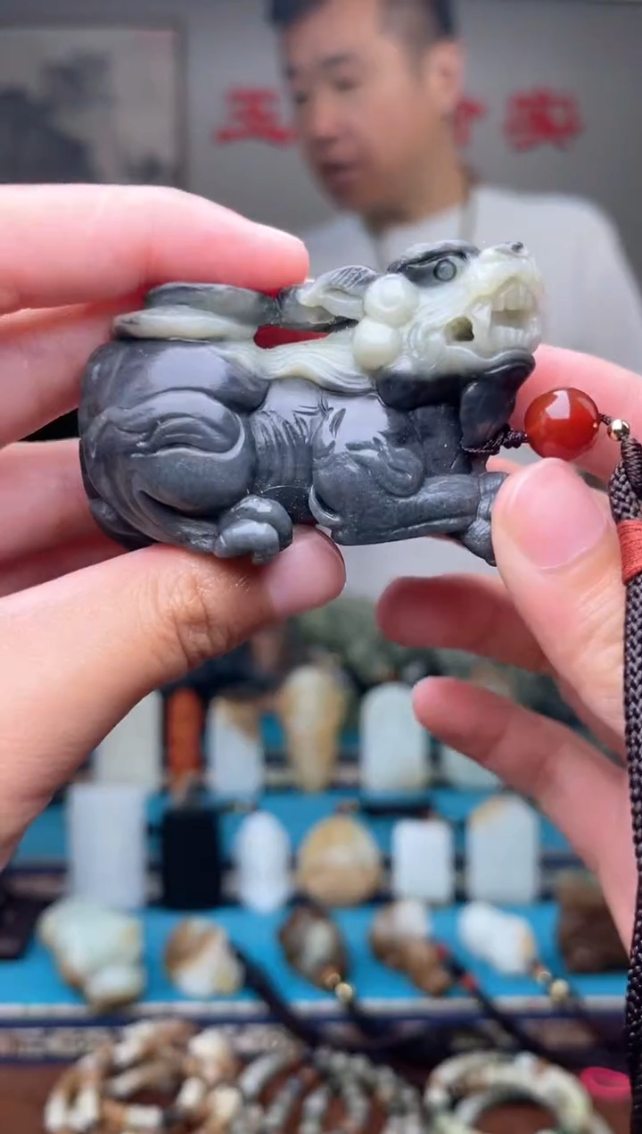 和田玉未镶嵌挂件1