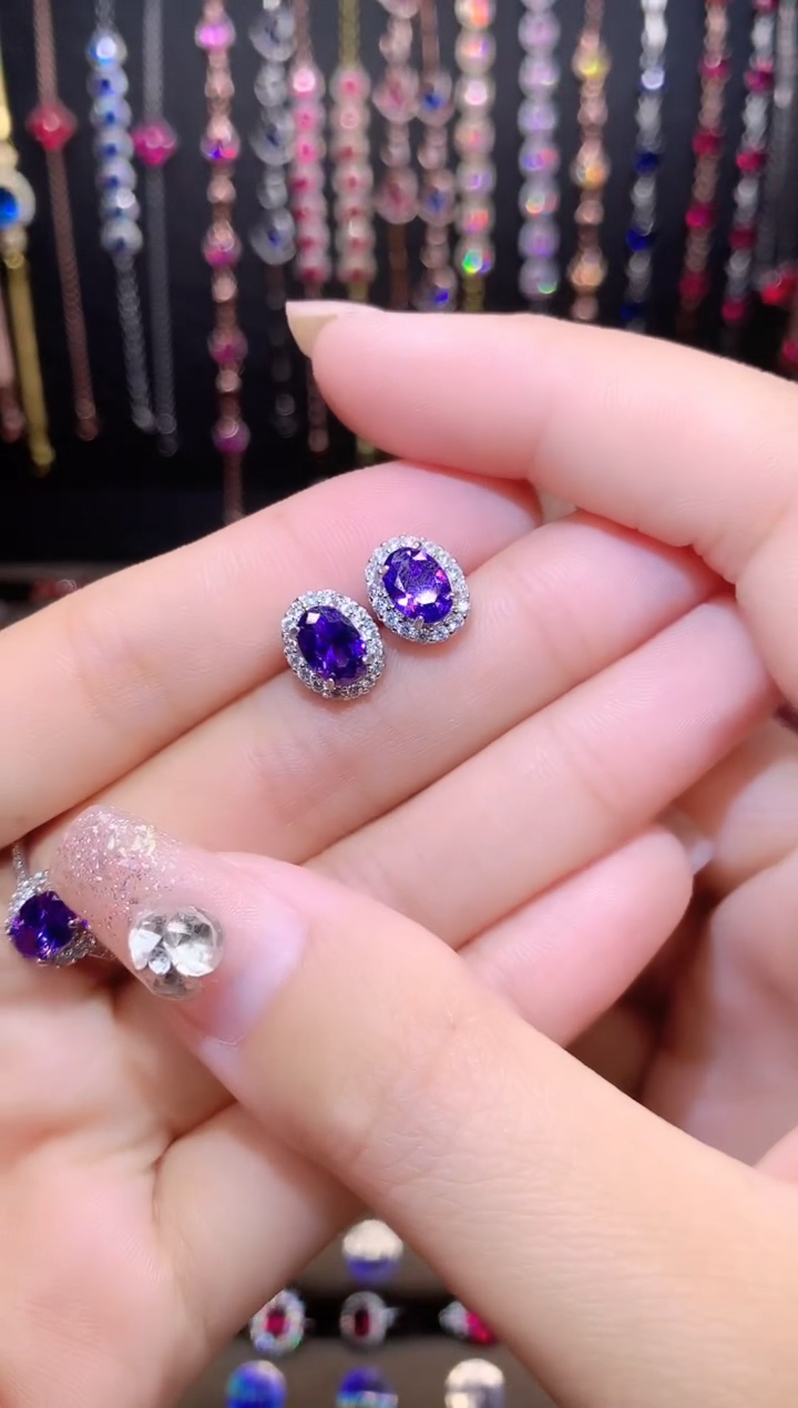 水晶耳饰银S925镶嵌高温优化/合成意思