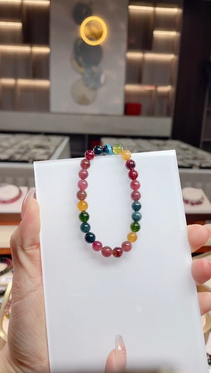 单圈手串未镶嵌碧玺（多样性发一条）T