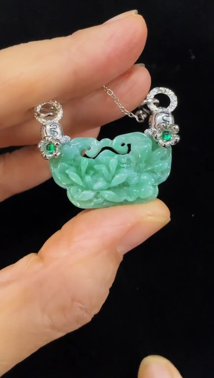 颈饰未镶嵌翡翠国风