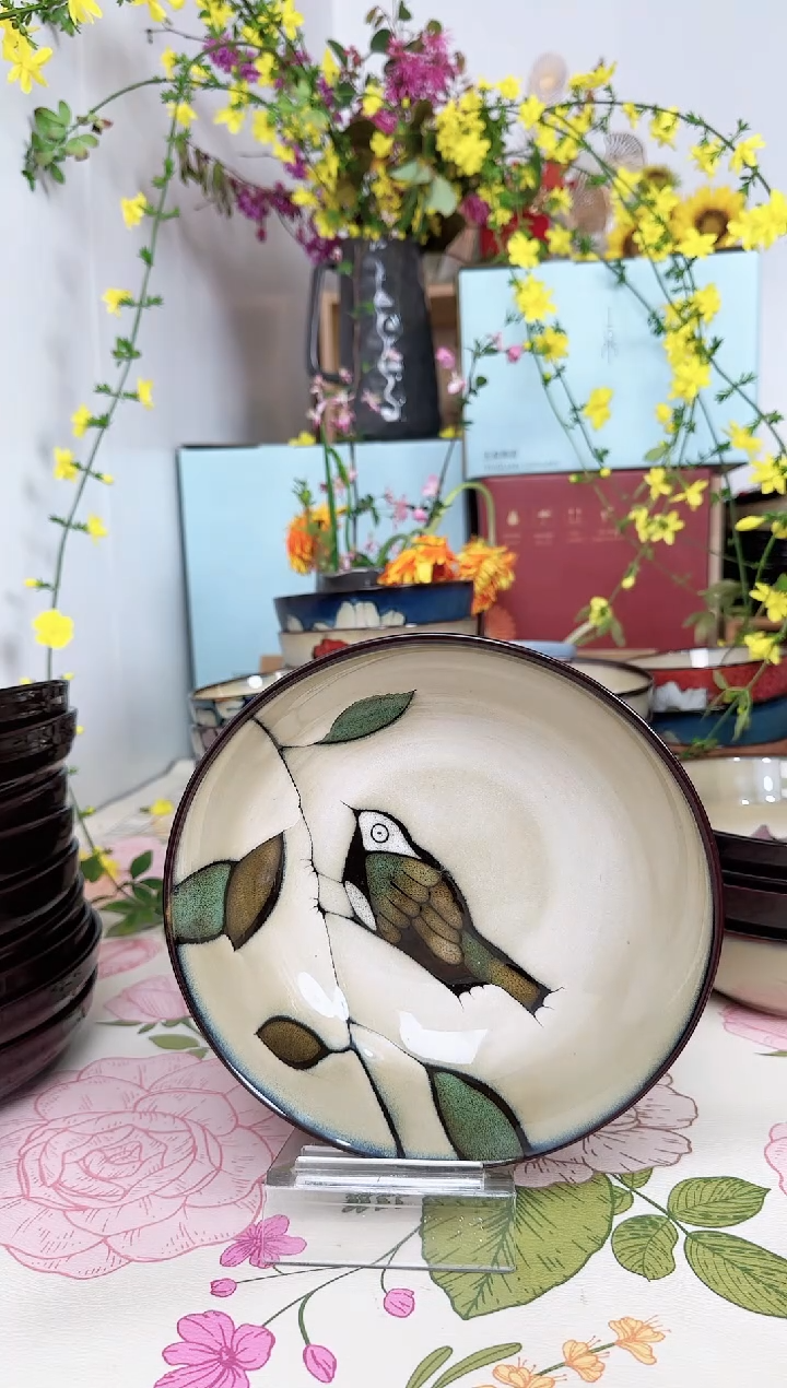 瓷四只8寸汤碗49856