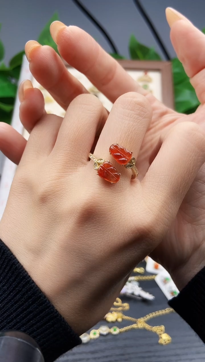 银S925镶嵌戒指翡翠12