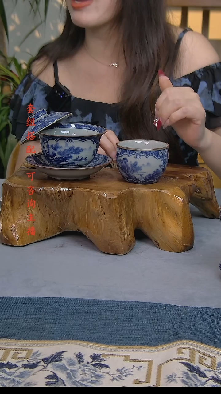 简装家用款2件套 老陶泥开片纹陶瓷茶具