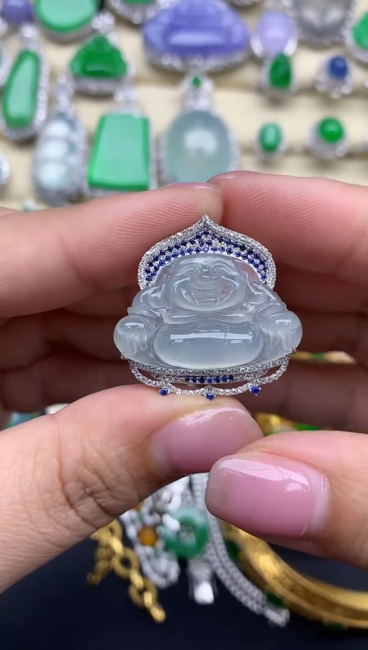 【闪购商品】翡翠颈饰18K金镶嵌318-中国好珍宝
