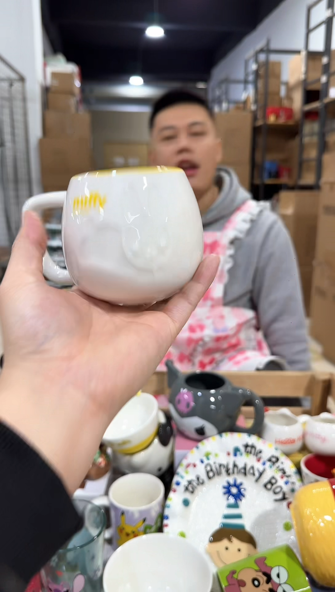 瓷片米菲兔鸡蛋杯