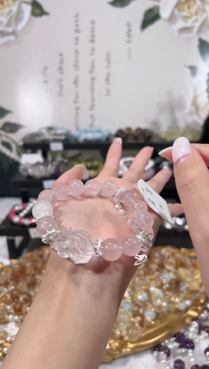 【闪购商品】水晶手链未镶嵌天然水晶默认微瑕 多样性发货发起一