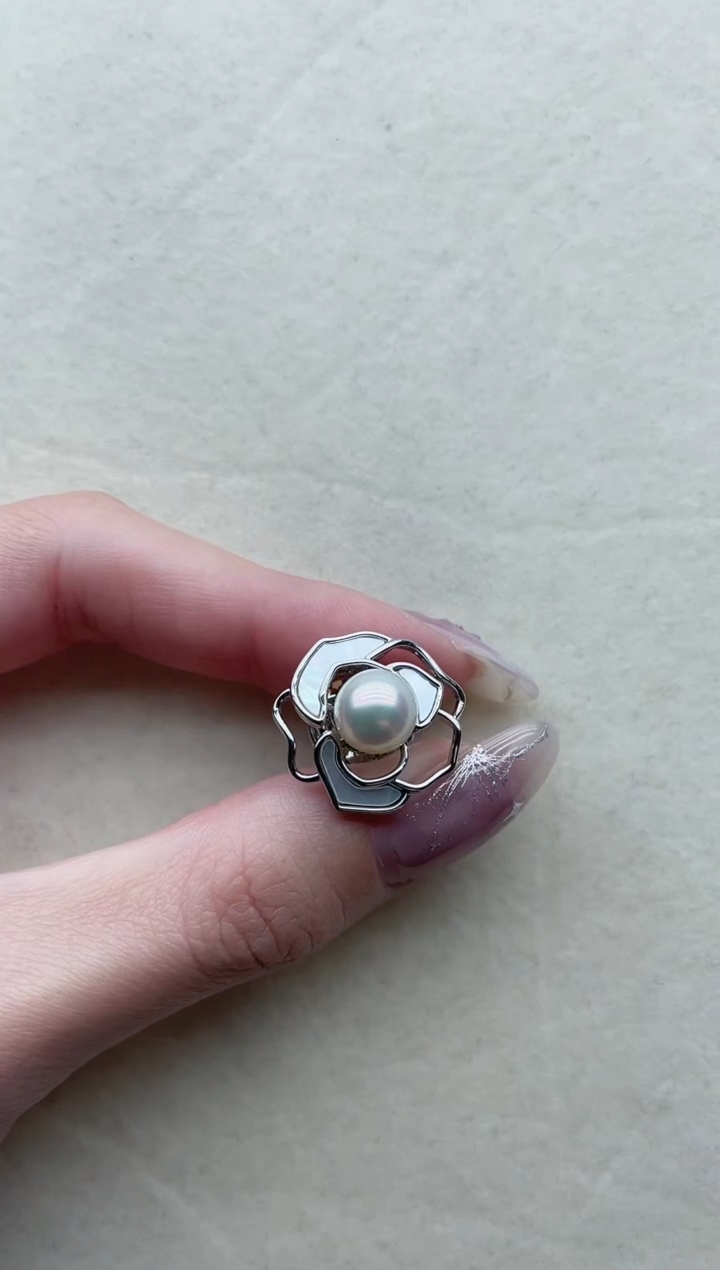 【闪购商品】海水珍珠胸针未镶嵌Y4