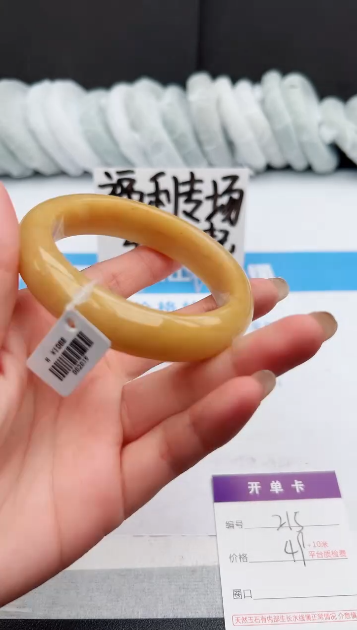 【闪购商品】石英质玉手镯未镶嵌j215-H60