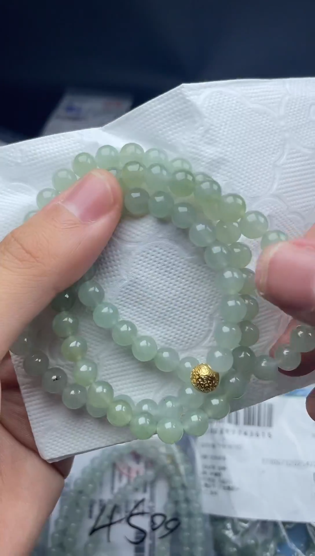 散珠翡翠缅甸天然翡翠a货珠串