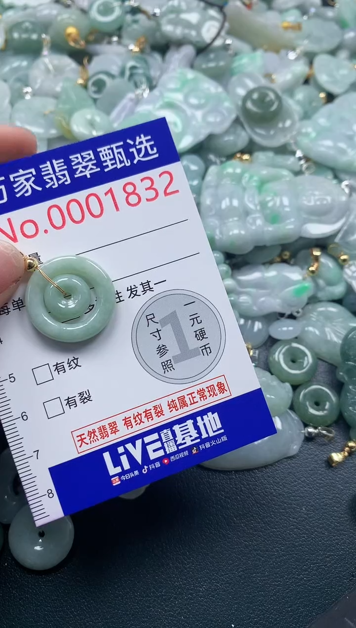 吊坠(不含链)未镶嵌翡翠1832