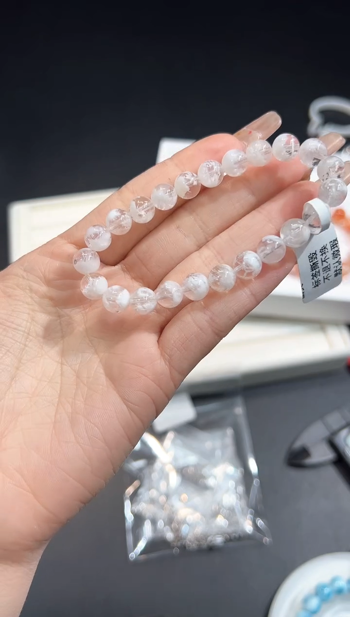 手串未镶嵌水晶38b多样性发其一/1条默认微瑕