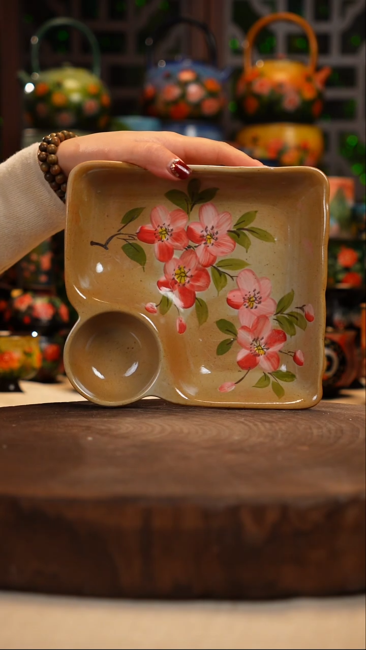 陶瓷油画手绘釉下彩