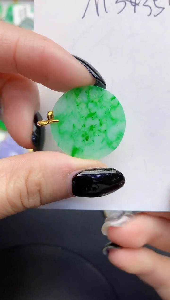 【闪购商品】翡翠颈饰18K金镶嵌00000000000