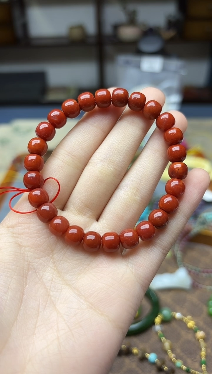 未镶嵌南红玛瑙挂件南红老型手串8mmZD