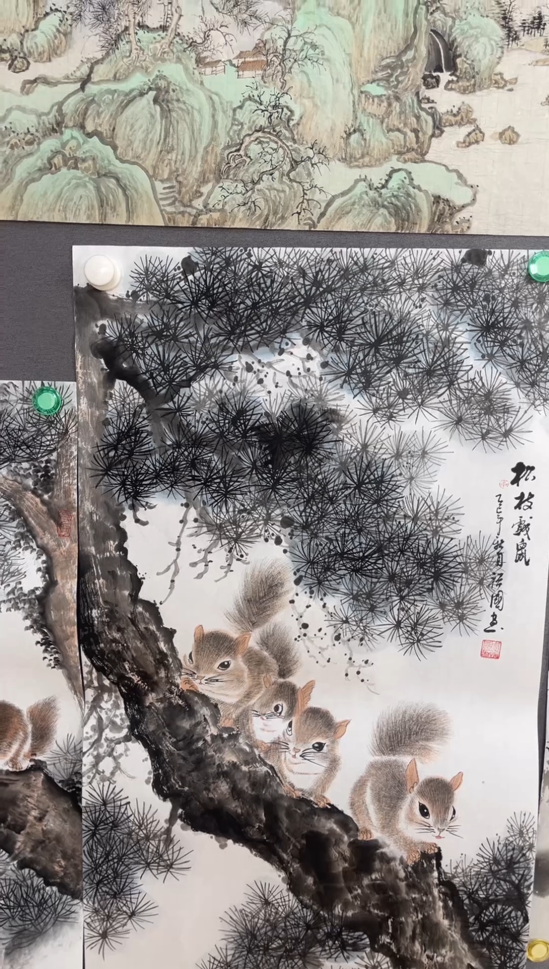 国画不*国画山水花鸟作品