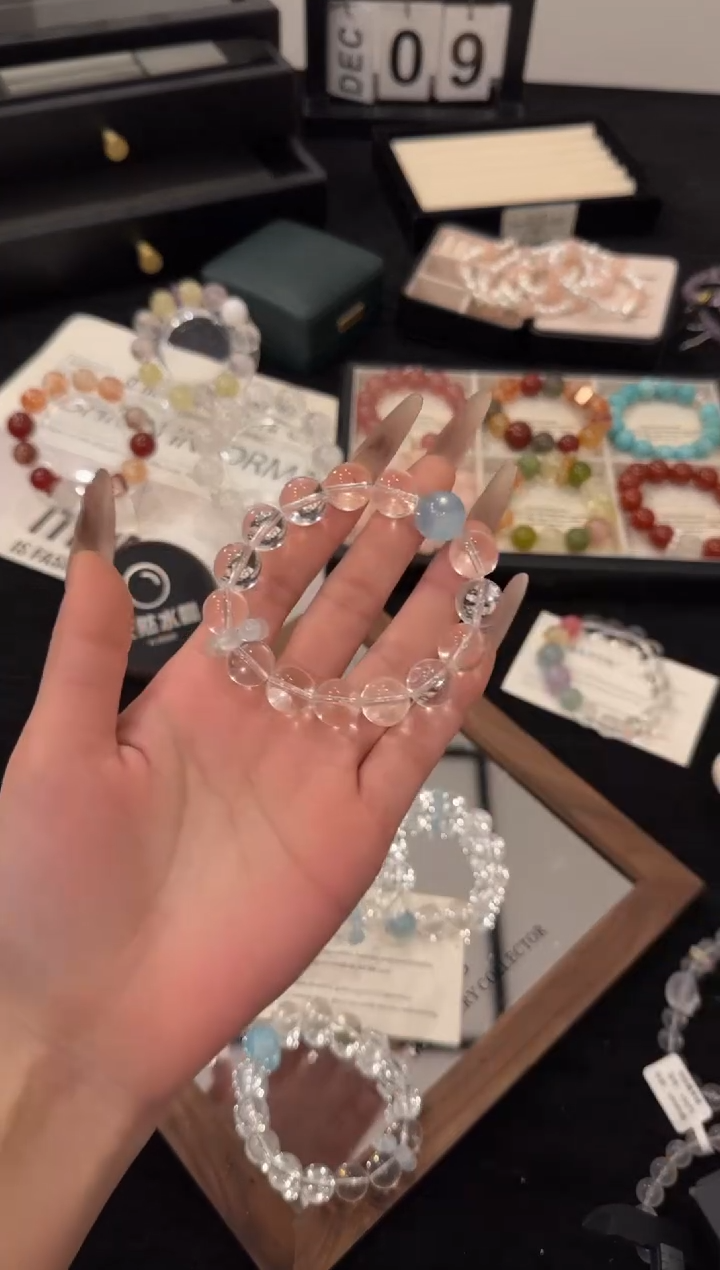 未镶嵌手链水晶露思同款白水晶x2978