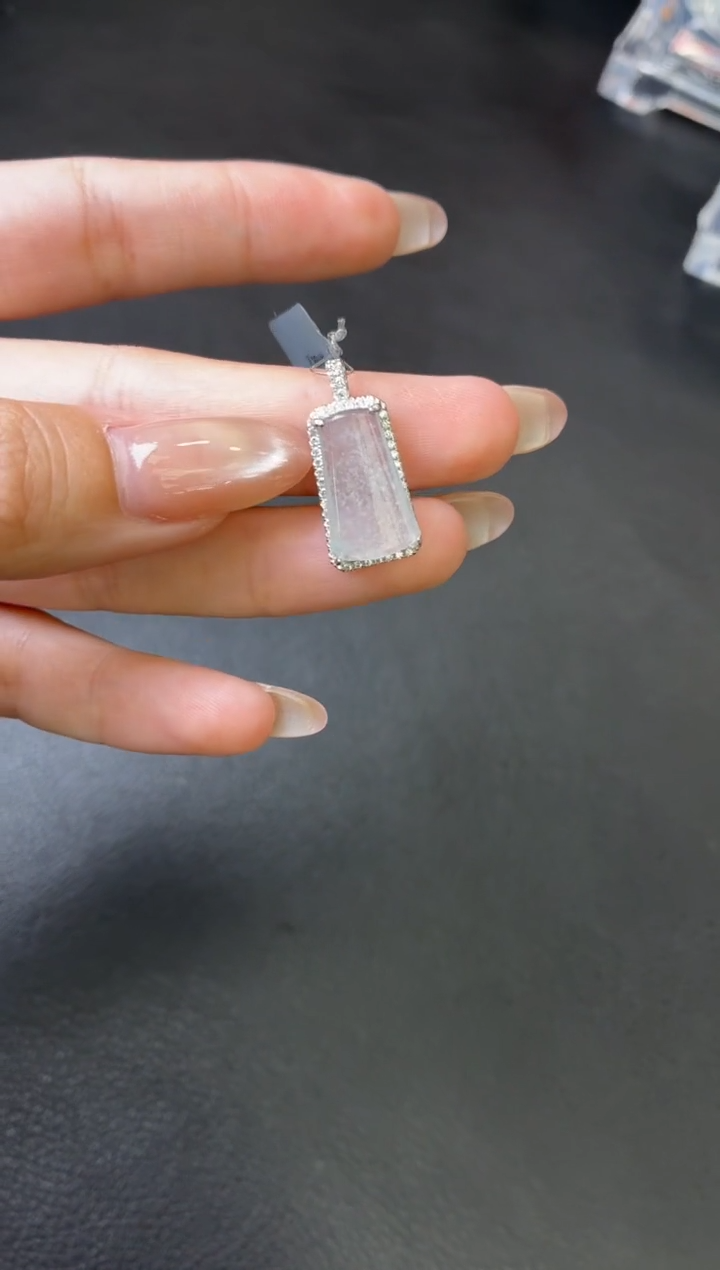 吊坠(不含链)银S925镶嵌翡翠吊坠 多样性发一件