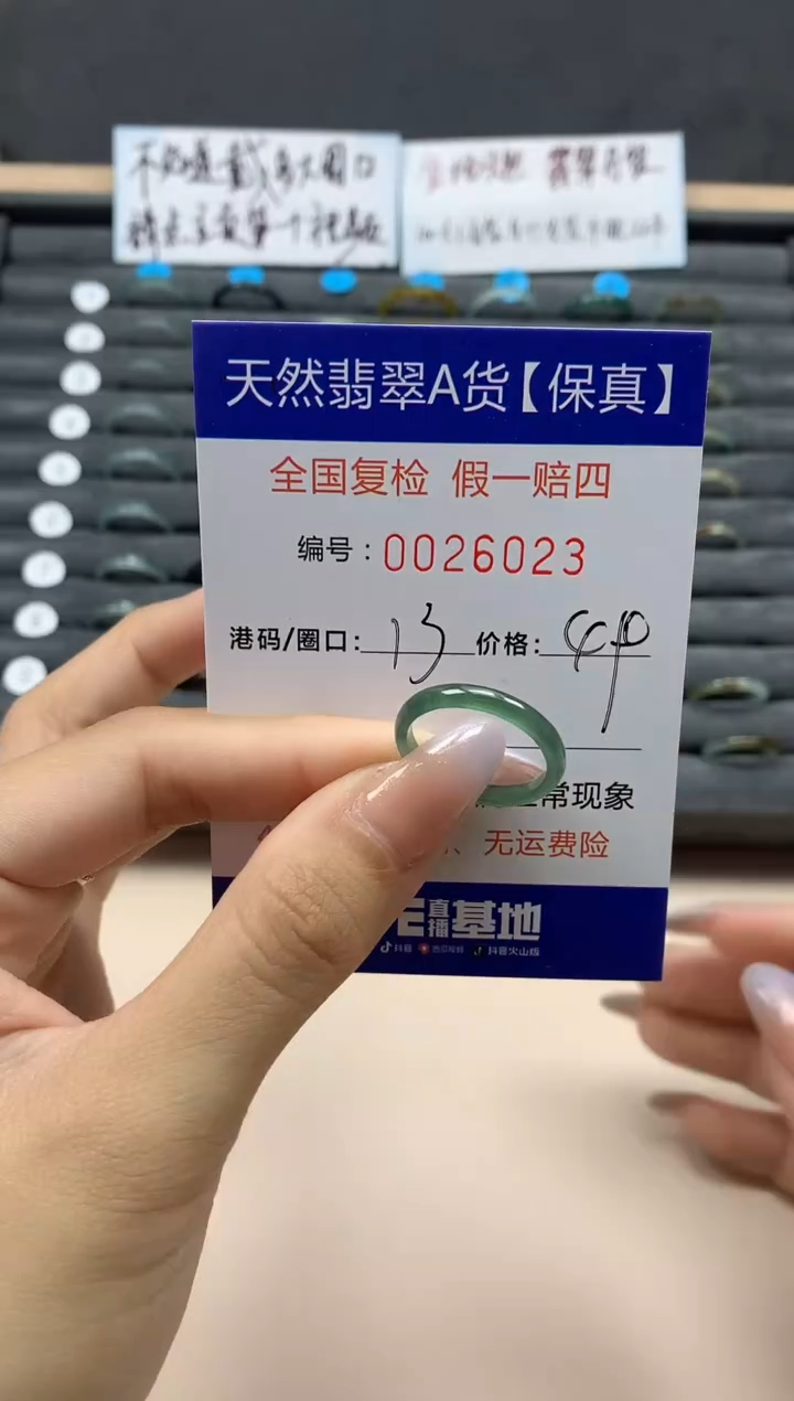【闪购商品】翡翠戒指未镶嵌天然26023