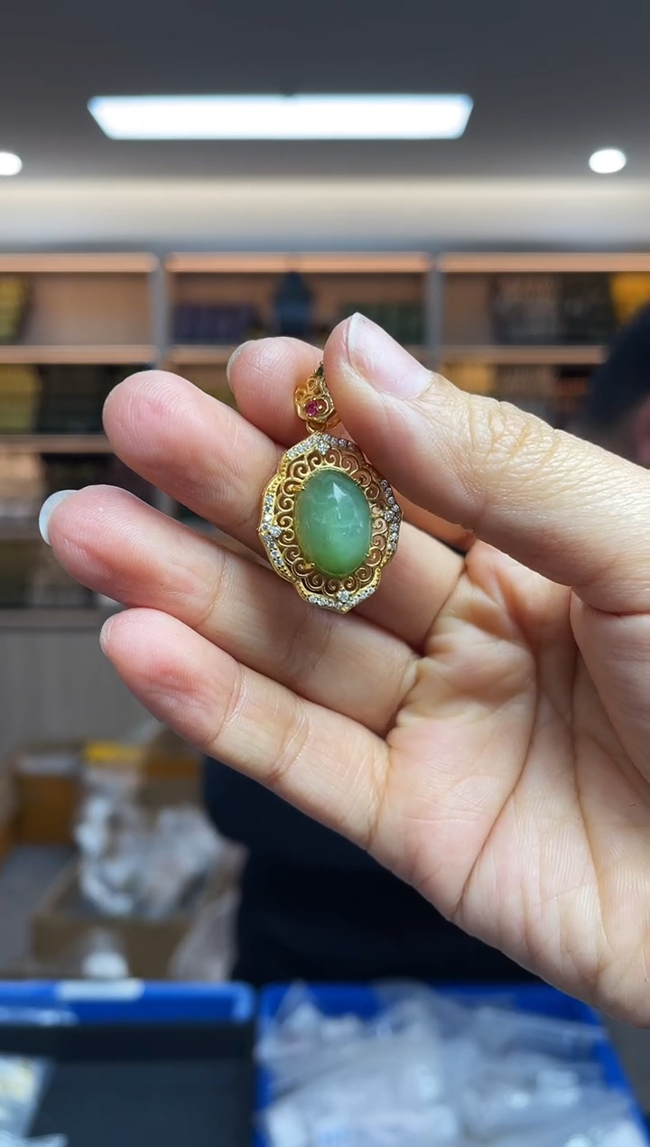 【闪购商品】和田玉·银S925镶嵌多样性发一件