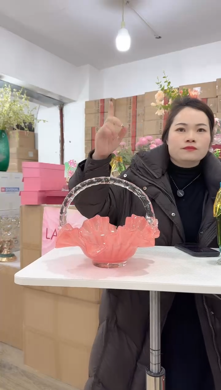 【闪购商品】无铅玻璃甄选花器-d-早 大号